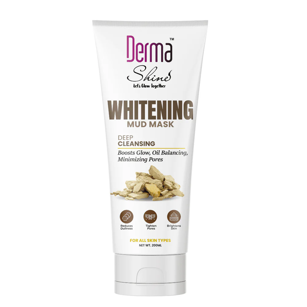 Derma Shine Whitening Mud Mask – Deep Cleansing Face Mask