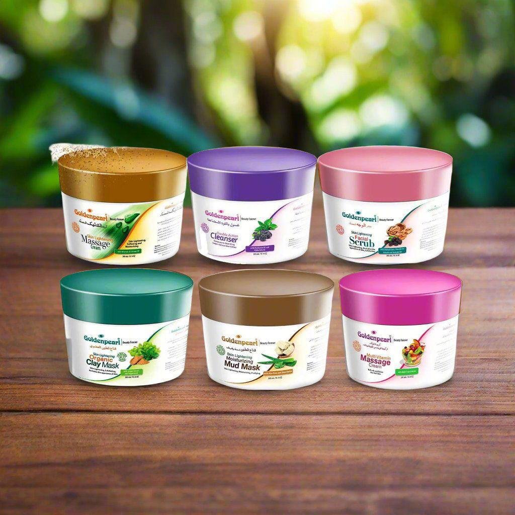 Golden Pearl Facial Set (Pack of 6) – Complete Skincare Regimen