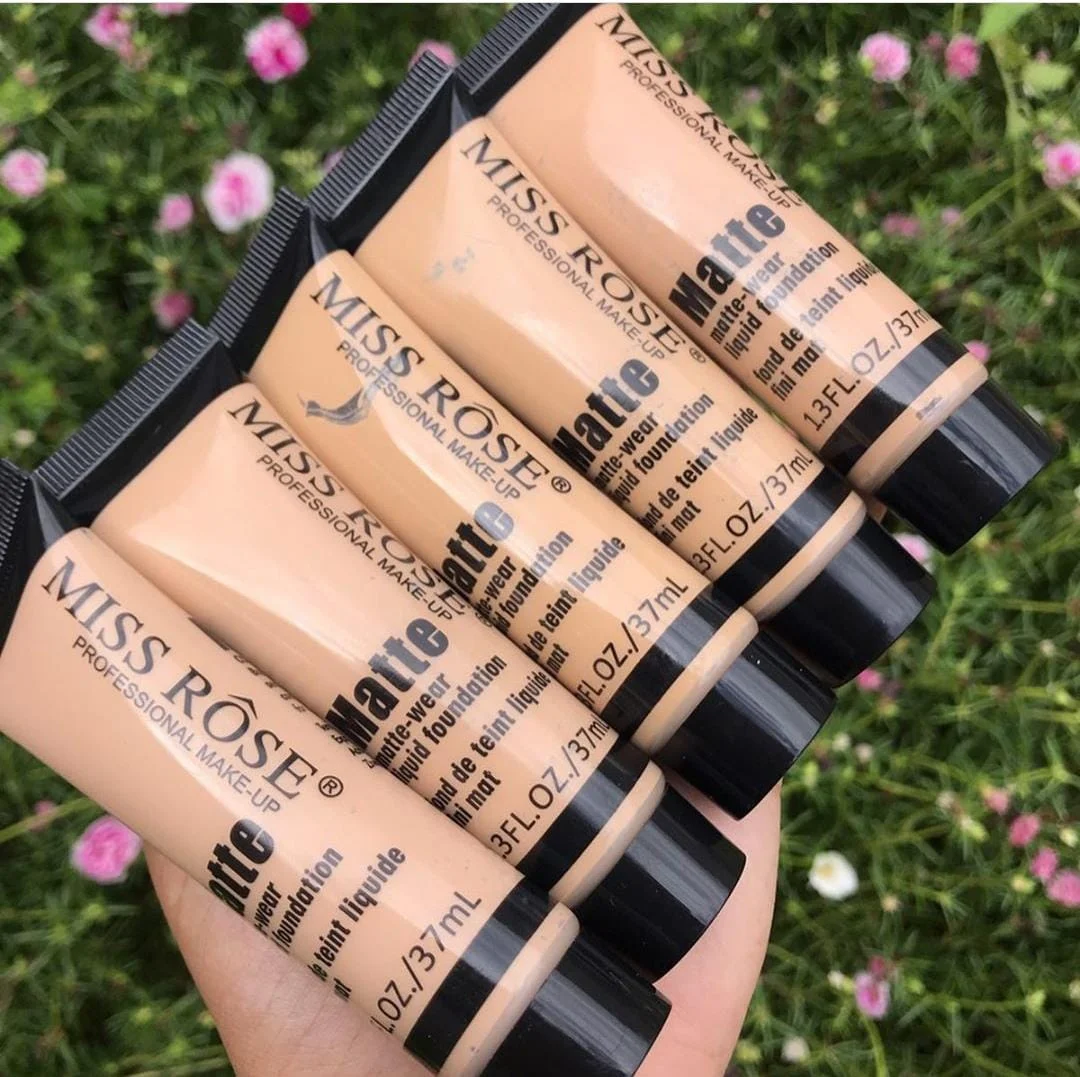 Miss Rose Matte Foundation 1pc| Full Coverage Long Lasting Oil Control Liquid Foundation