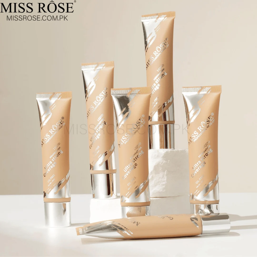 Miss Rose Ultra Strong Coverage Liquid Foundation | Full Coverage Long Lasting Waterproof Foundation