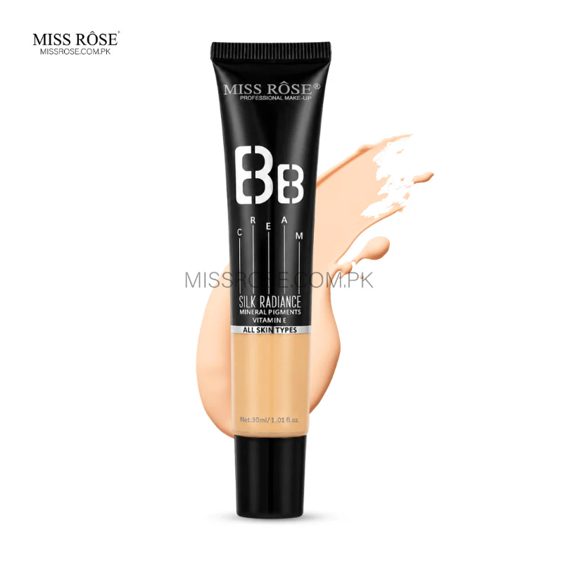 Miss Rose Silk BB Cream | Lightweight Hydrating Natural Coverage Beauty Balm