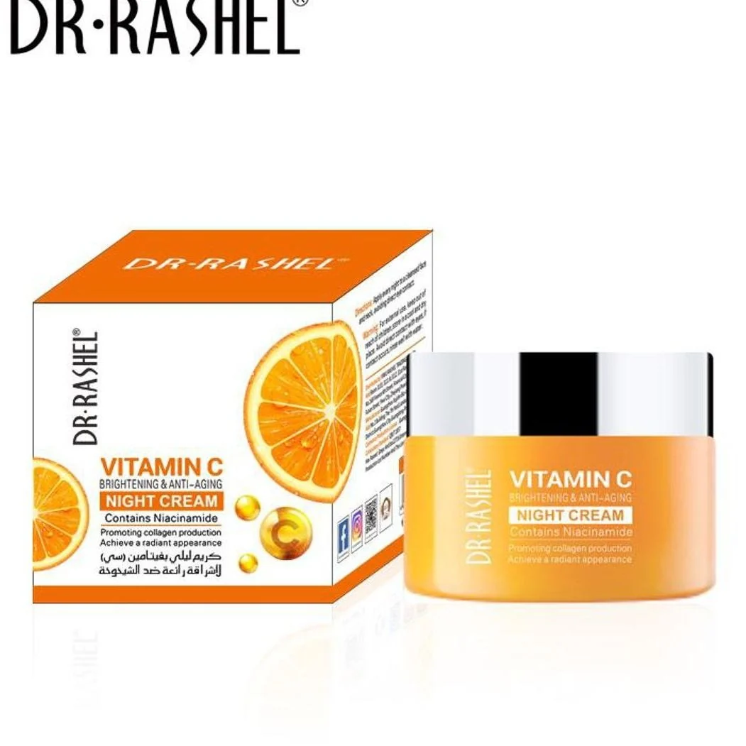 Dr. Rashel Vitamin C Brightening & Anti-Aging Night Cream | Deep Hydrating Overnight Face Cream 50g