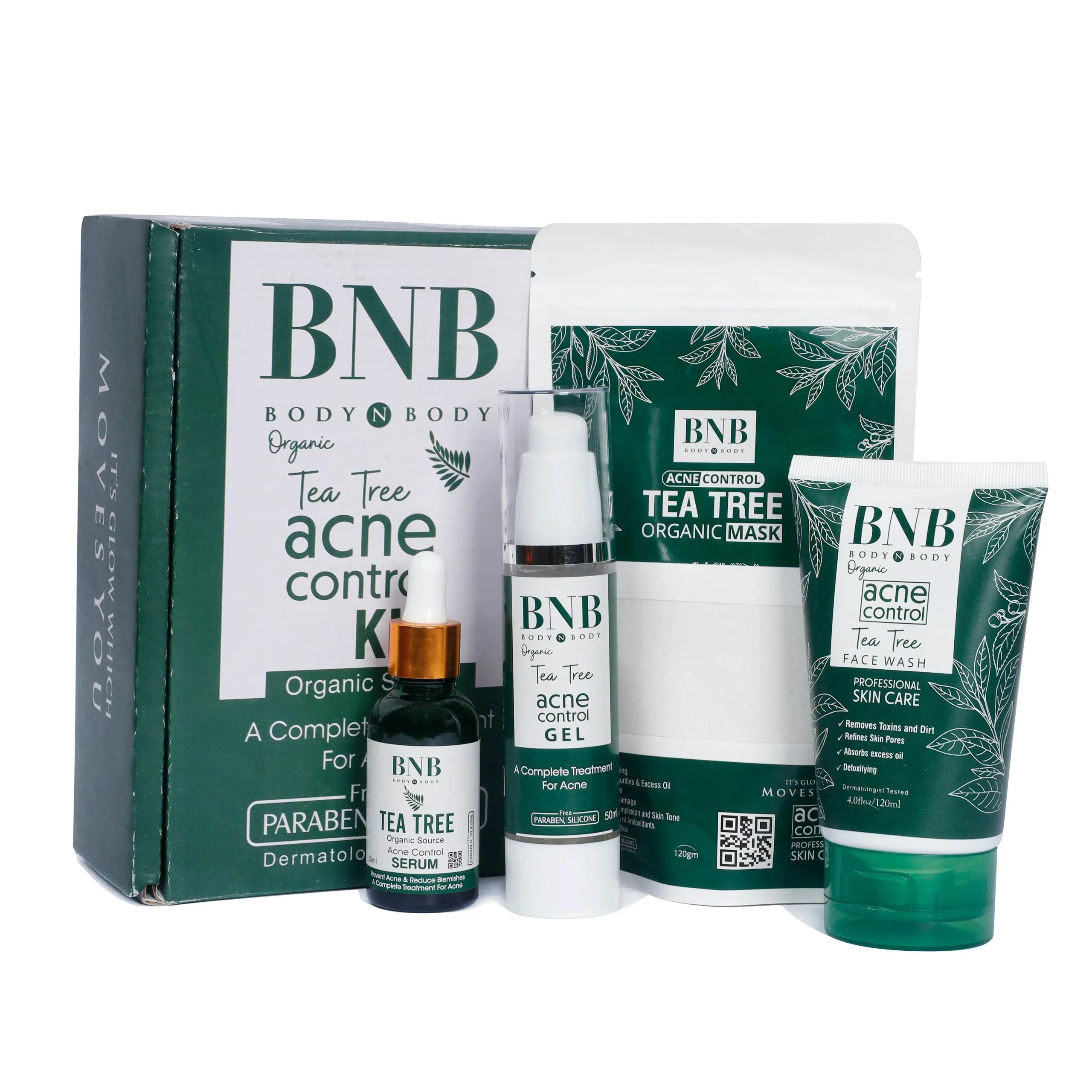 BNB Acne Kit 4 in 1 | Complete Acne Care & Deep Cleansing Skin Care Kit