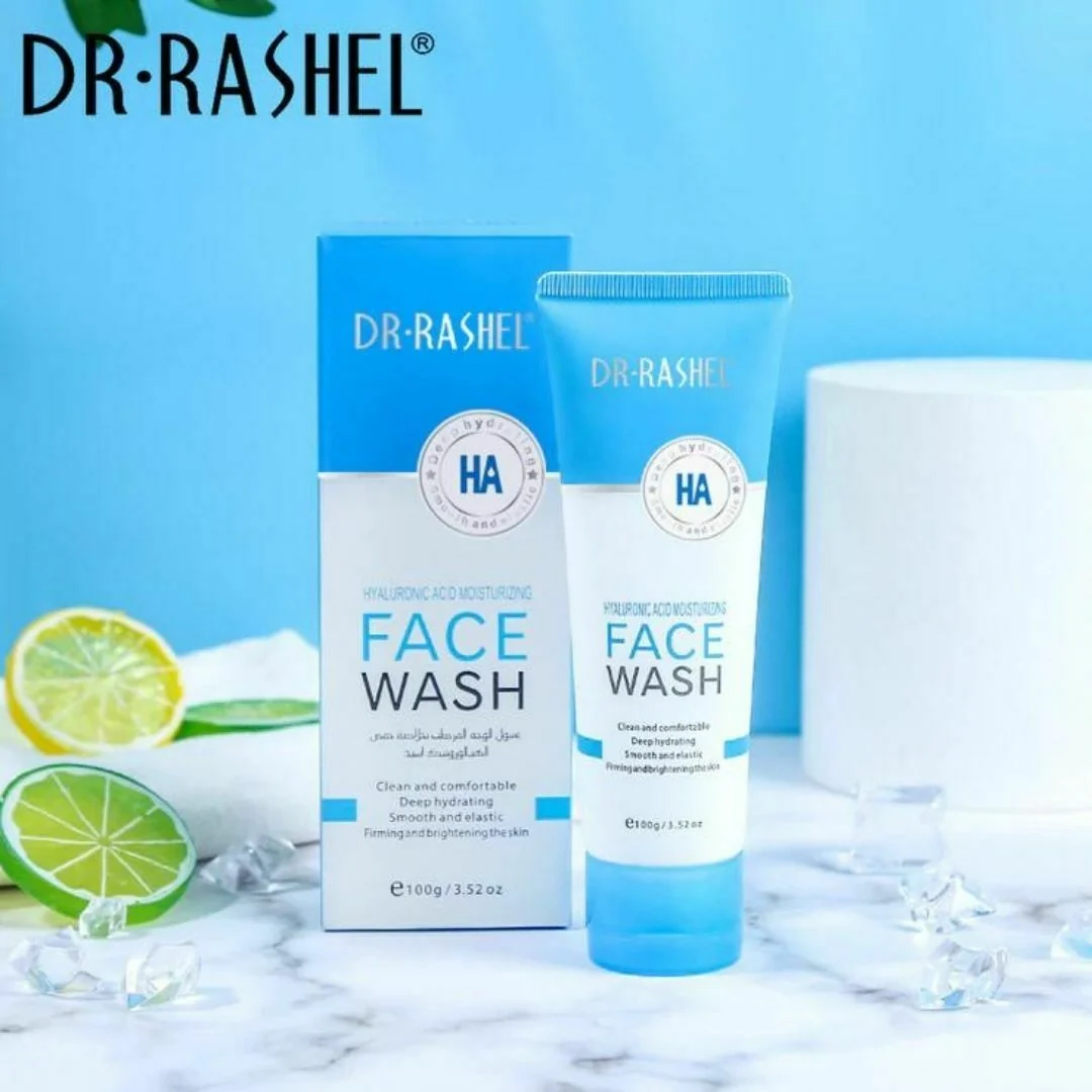 Dr. Rashel Hyaluronic Acid Moisturizing & Smooth Face Wash | Deep Hydrating Facial Cleanser 100g - Image 3