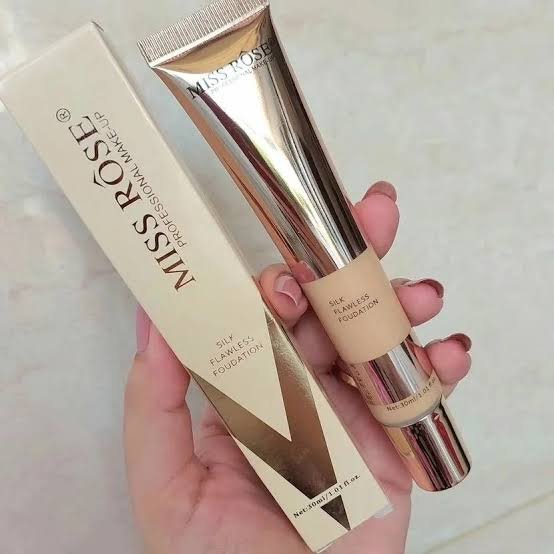 Miss Rose Silk Flawless Foundation | Lightweight Full Coverage Smooth Finish Liquid Foundation