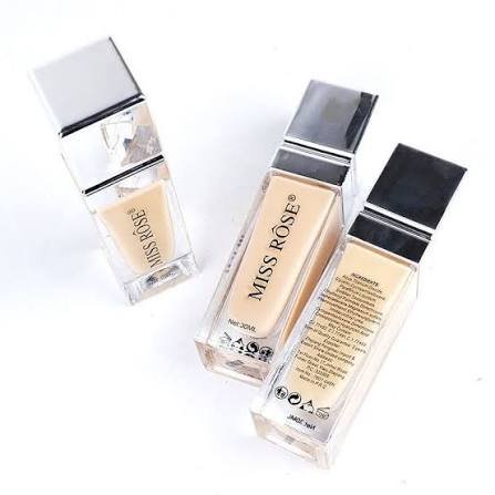 Miss Rose Liquid Silk Foundation | Lightweight Long Lasting Silky Smooth Liquid Foundation