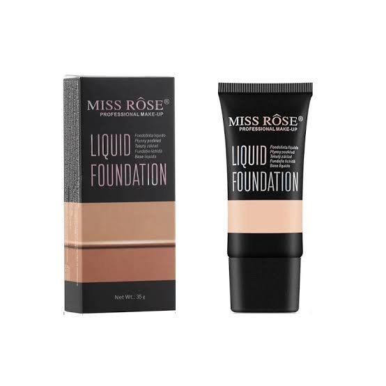 Miss Rose Liquid Foundation Tube | Lightweight Full Coverage Long Lasting Face Foundation